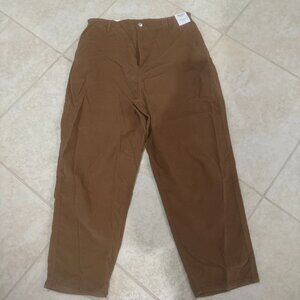 Levi's Denizen Corduroy Pants Women's Size 12W31 Brown Cords Relaxed Fit Tapered